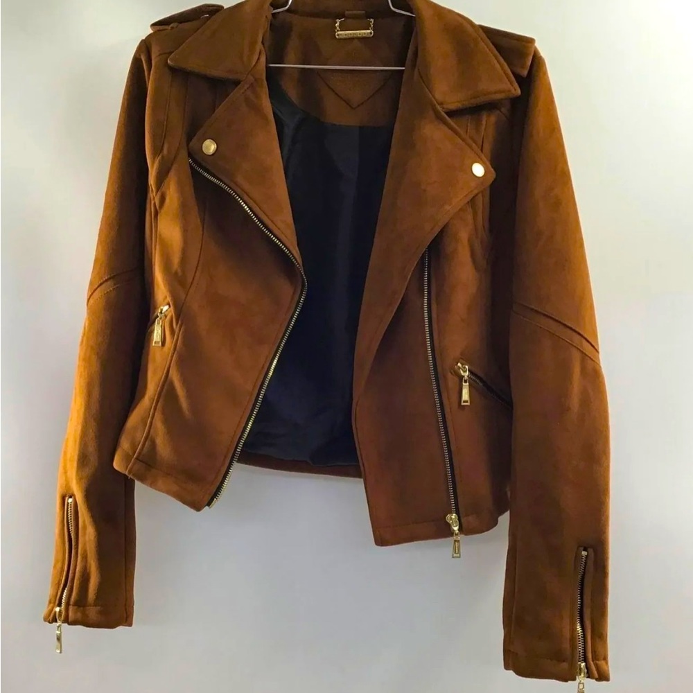 Joujou Women's Long Sleeve Full Zip Motorcycle Jacket - Size Small